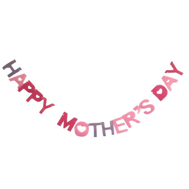 Garland Photo Prop Booth Telón de fondo Yuyangstore pancarta feliz dia de las madres