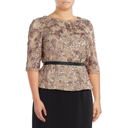 Alex Evenings Sleeveless - Plus Rosette Blouse