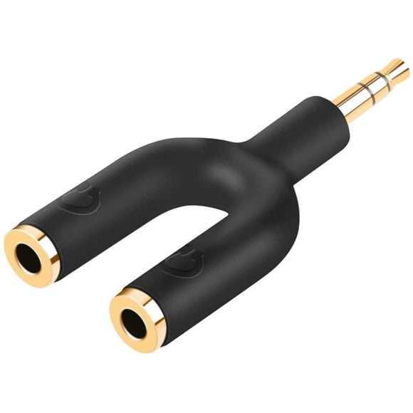 Headphone Splitter Adapter,CableCreation 3.5mm Male to 2 Port 3.5mm Female Y Jack Splitter Adaptor Compatible