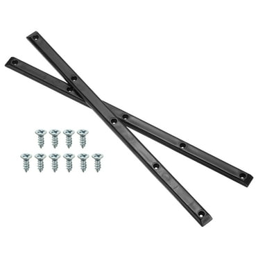 Uxcell 1 Pair Rib Bones Rails Stable and Flexible Skateboard Rails for Deck Black