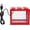 Red, variant on Fish Tank for Betta Fish, Stackable Mini Fish Tank Aquarium Tank Kit, 0.6 Gallon Acrylic Cube Fish Bowl for Sea Monkeys Shrimp Snails and Feeding Ant Moss Balls(Red)