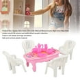 thumbnail image 4 of Dollhouse Dining Table Chairs 1:16 Safe Plastic High Simulation Miniature Table Chairs For DIY Decoration, 4 of 8