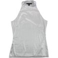 thumbnail image 1 of INC Shine Halter Top Camisa para mujer, gris, pequeña, 1 of 2