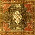 thumbnail image 1 of Ahgly Company Indoor Square Persian Yellow Traditional Area Rugs, 5' Square, 1 of 4