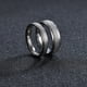 thumbnail image 4 of Guardurnaity Anillo de acero inoxidable, anillos brillantes personalizados, regalo de joyería, accesorio de vestir para fiesta de boda, trabajo Ropa, zapatos y accesorios Miscelánea Plata 4MM, 4 of 6