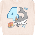 thumbnail image 3 of Inktastic 4th Birthday Shark with Cake Toddler Sweatshirt, 3 of 4