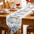 thumbnail image 2 of Coastal Pumpkins Fall Table Runner Linen Burlap Table Runner 48 Inches Long Thanksgiving Navy Blue Pumpkin Dresser Scarves for Kitchen Island Coffee Dining Room Party Holiday Decoration 13"x48", 2 of 8
