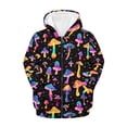 thumbnail image 2 of FUIALDOLG Boys Girls Fleece Hoodies Colorful Mushroom Print Zipper Hoodie Casual Hooded Sweatshirts with Pocket Winter Coat Jacket for Age 8-10 Kids, 2 of 7