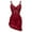 E1-Burgundy, variant on SHOWMALL Women's Lingerie Lace Nightdress Strap Chemise Underwire Bodysuit Sexy V Neck Sleepwear Navy Blue L