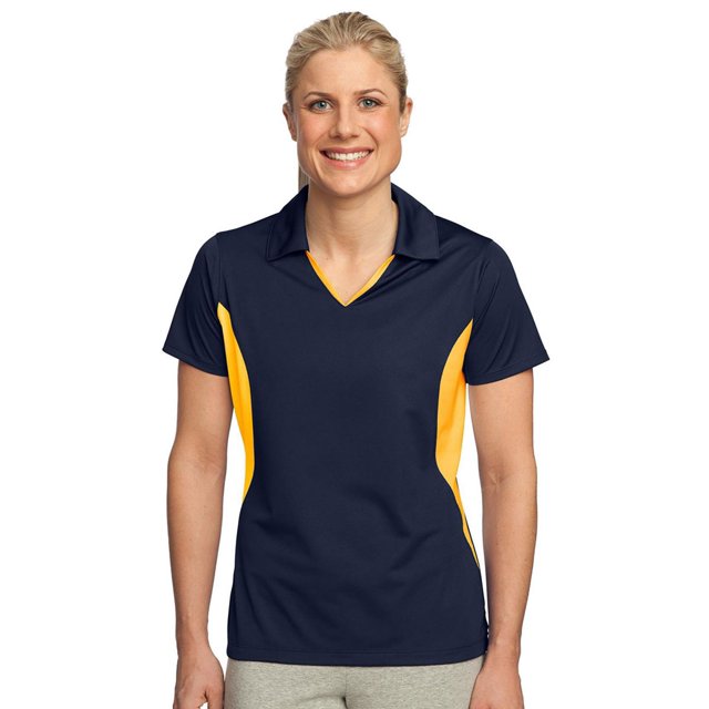 Sport-Tek Women's Side Blocked Performance Polo Shirt