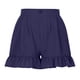 thumbnail image 2 of Pantalones cortos de verano para mujer con cierre de botones, dobladillo con volantes, piernas anchas, pantalones cortos casuales para uso diario, 2 of 6