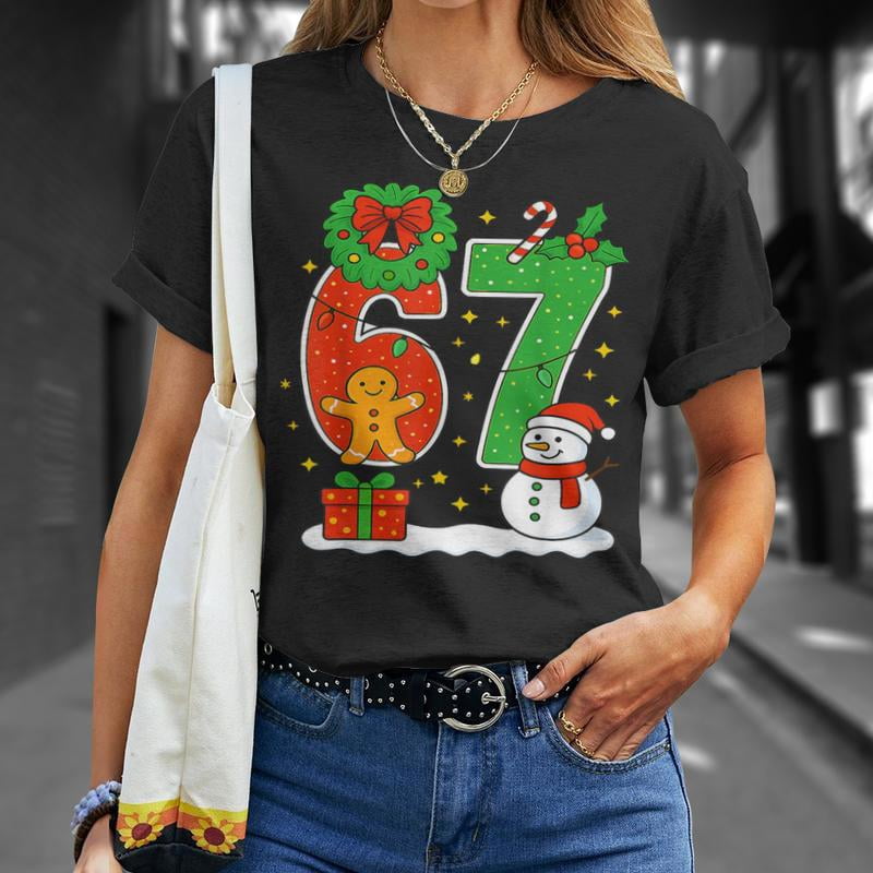 This Is My 67 Christmas Six Seven Meme TriBlend TShirt