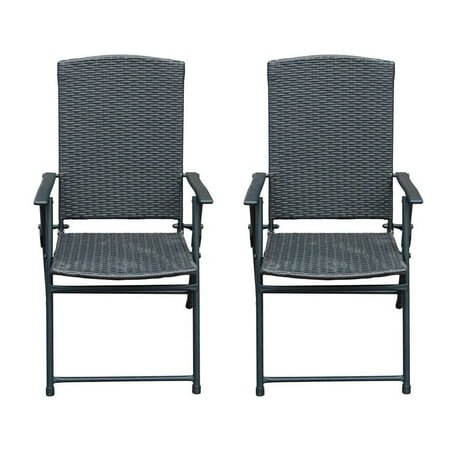 Dark Brown Ratan Chair sunlife folding rattan chairs outdoor indoor foldable camping garden furniture chairs set of 2 dark brown walmart com