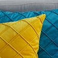 thumbnail image 3 of 2 Pcs Velvet Throw Pillow Covers, 18 x 18 inch Square Geometric Jacquard Throw Pillow Cases, 3 of 7