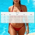 thumbnail image 3 of Womens String Bikini Sets Halter Neck Cut Out Swimsuits 2 Piece Bathing Suits for Women Summer Beach Fashion (XL, Red A), 3 of 7