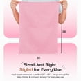 thumbnail image 4 of HEIRLOOM COMFORT Pink Kitchen Towels 3 Pack, Ultra Absorbent, Diamond Weave Durable Towel Set, 100% Cotton, Reusable, Quick Dry Dish Towels for Cleaning Counters, Drying Dishes, Everyday Cleanup, 4 of 7
