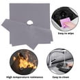 thumbnail image 3 of ViLaViDeca Eflon Temperature Stove Pad Protective To Easy Pad Silico Clean Home Textiles, Silver, 3 of 6