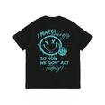 thumbnail image 2 of I Match Energy Graphic T Shirt Sassy Snarky Print Tees Retro Sarcastic Design Short Sleeve Cotton Tops Black,S, 2 of 7
