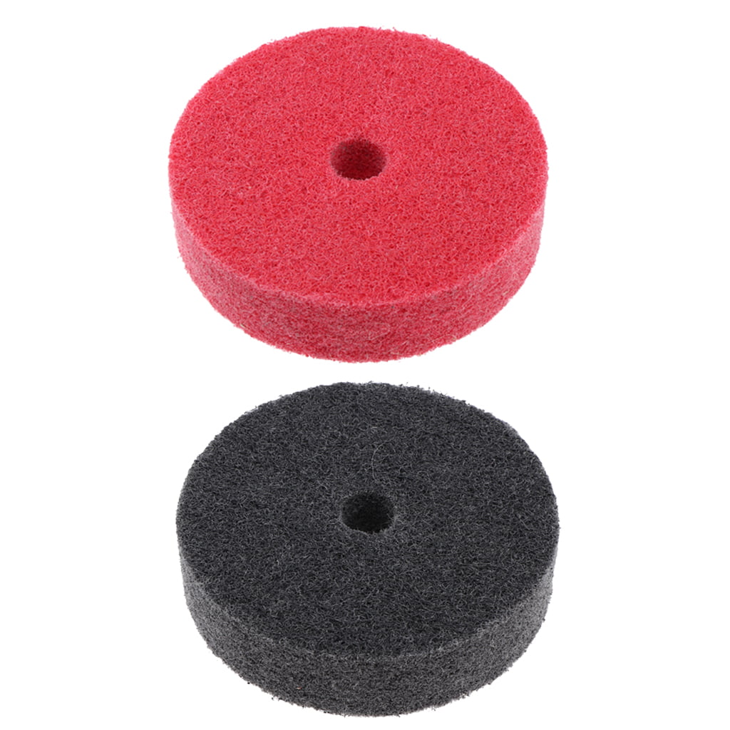 2Pcs 3inch Abrasive Polishing Wheel Replacement Metal Dust Paint Remove Tool