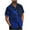 Blue, variant on Antinious Men Solid Collared Button Front Short Sleeve Daily Stylish Oversized Loose Shirts