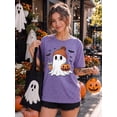 thumbnail image 6 of KimSoong Halloween Shirts for Women Cute Ghost Fall Pumpkin T-Shirt Coffee Lover Graphic Tees Casual Short Sleeve Tops, 6 of 12
