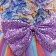 thumbnail image 6 of Odeerbi Clearance Toddler Girls Color Net Yarn Bowknot Birthday Party Flowers Gown Kids Dresses, 6 of 8