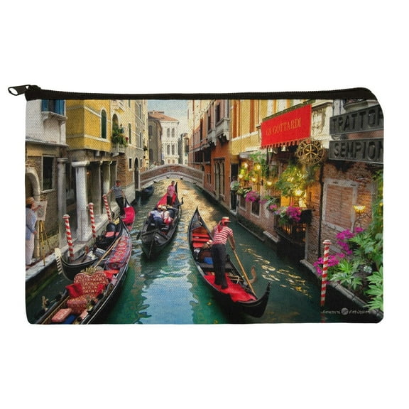 Venice Italy Gondolas Canals Makeup Cosmetic Bag Organizer Pouch