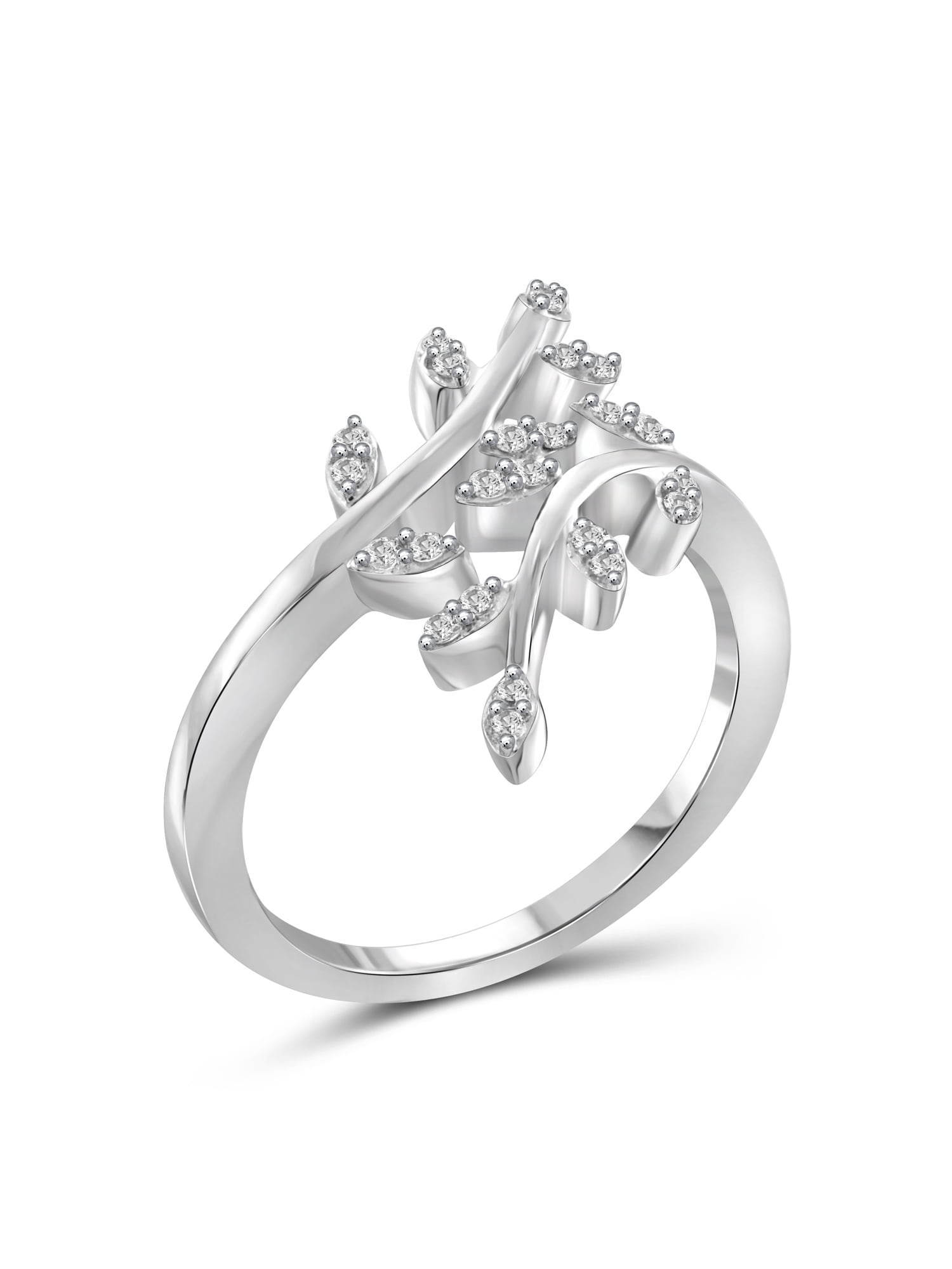 JewelersClub Sterling Silver 1/4 Carat White Diamond Ring for Women | Diamonds for Everyday Womens Wear