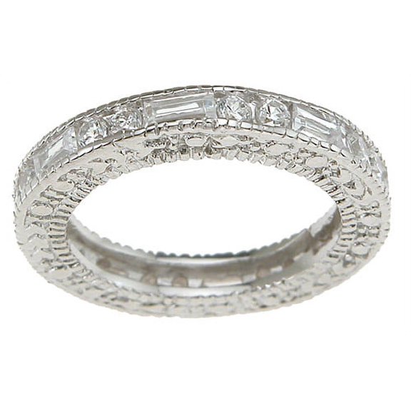 925 Sterling Silver Cz Eternity Bands for Women & Wedding Ring Make Great Anniversary Gifts