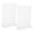 As shown, variant on Fovewise 2Pcs Clear Display Stand A6 Double Sided T Shape Flyer Holder Vertical Menu Flyer Holder For Office Restaurant Home Transparent