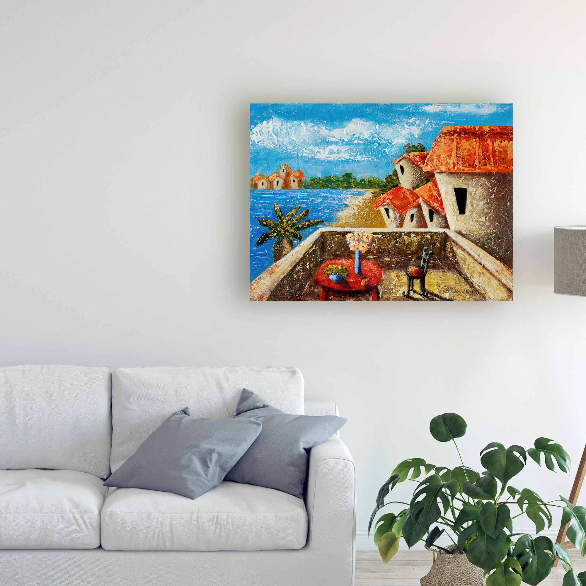 Trademark Fine Art 'Playa Gorda Ii' Canvas Art by Oscar Ortiz