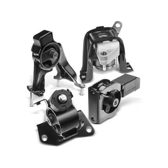 Engine Mount and Transmission Mount Kit 4 - Compatible with 2003 - 2008 Toyota Matrix 1.8L 4-Cylinder 2004 2005 2006 2007