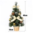 thumbnail image 2 of Mini Christmas Tree Table Top Artificial Christmas Trees with LED Lights Ornaments Balls for Holiday Season，Decorationsfor Home  Kitchen  Desktop 15.7”, 2 of 8
