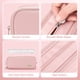 thumbnail image 5 of Estuche escolar para niñas y niños, estuche grande con 3 compartimentos, estuches pastel para mujeres y hombres (rosa), 5 of 5