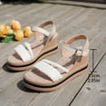 thumbnail image 6 of Dakaela Espadrille Wedge Sandals for Women Platform Ladies Dressy Sandal Summer Ankle Strap Strappy Shoes, 6 of 8