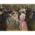 thumbnail image 2 of Toulouse-Lautrec, Henri 24x19 Black Modern Framed Museum Art Print Titled - At the Moulin Rouge: The Dance, 2 of 4