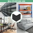 thumbnail image 6 of Uxcell 8-Pack L-Shape Angle Iron Caps, 1 x 1" Rubber Anti Slip Leg Cover for Shelves/Table, Angle Iron Foot Pads, 6 of 6
