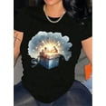 thumbnail image 1 of Women Trendy Gift Graphic Tee Short Sleeve T-Shirt Crew Neck Shirt Casual Comfy Tees For Daily Wear, 1 of 6