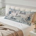 thumbnail image 4 of Vintage Farmhouse Body Pillow Covers 20"x54", Blue Country Texas Star Vines Wooden Soft Brushed Microfiber Breathable Throw Pillow Covers, Pillowcase with Zipper for Couch Sofa Bedroom Living Room, 4 of 9