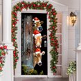 Matoen Christmas Door Covers Decoration Front Door Party Home