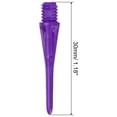thumbnail image 2 of Unique Bargains Plastic Dart Tips, 30 Pack 2BA Thread Soft Dart Tips Plastic Tip, Purple, 2 of 7
