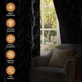 thumbnail image 2 of Tchckioa Neutral Print Blackout Curtains for Bedroom,Thermal Insulated Grommet Drapes,42x63 Inch,2 Panels, 2 of 9