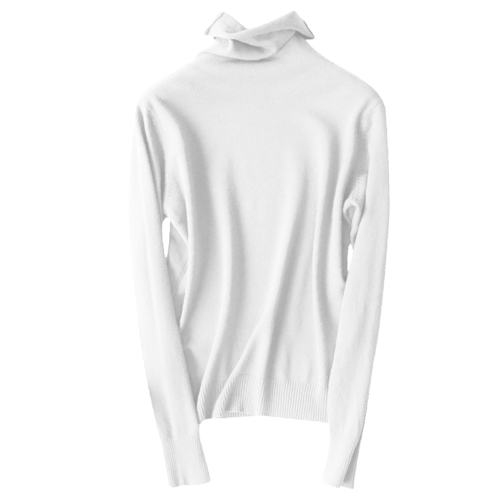 Gyexs Turtleneck Tops for Women Turtleneck Long Sleeve Ribbed Knit