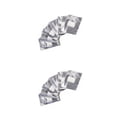 thumbnail image 1 of Guardurnaity 100 Pieces/Bag Aluminum Foil Wraps Nail Art Polish Remover Soak Off Gel Manicure Fingernail for Home Professional Salon Type2 NO2, 1 of 6