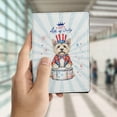 thumbnail image 4 of Happy 4th of July Patriotic Cairn Terrier Marching Band Uniform Balloons Fireworks Travel Passport Wallet Cairns Dog Lover PU Leather Passport Holder Cover - 13009, 4 of 5