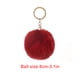 thumbnail image 1 of Injueey Fuzzy Ball Llavero Flexible Cómodo Encantador Llaveros Adorable Práctico Llaveros Mujeres para Niños Adultos Ancianos Estudiantes Vino Rojo Type3 NO3 Injueey HA059936-12, 1 of 6