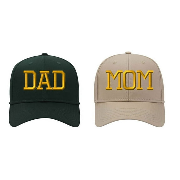 Mom & Dad Unstructured Dad Hat Cap, Baby Announcement, Mom And Dad To Be, Custom Embroidered Trucker Hats