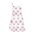 thumbnail image 7 of Nmnitkp Girl Dresses Short Sleeve Dresses Boho Summer Cotton Casual Skater Swing Twirly Sundress & Girl Dress Pink,13 Years, 7 of 7