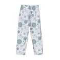 thumbnail image 3 of Lsque Retro ice blue snowflakes Print Men's Pajama Pants, Lounge Pant - Comfortable Home Wear,Elastic Waistband, Stylish Design-X-Large, 3 of 9
