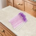 thumbnail image 5 of Unique Bargains 50 Pcs Disposable Eyelash Brush for Bathroom Purplish Red Plastic Nylon, 5 of 5